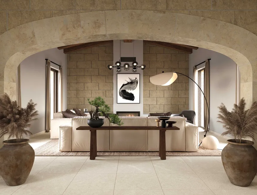 Vidunderlig grund med et licenseret byggeprojekt og havudsigt over Pollensa-bugten-2