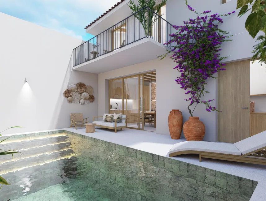 Smukt middelhavsrækkehus med pool i Pollensa, Mallorca-6