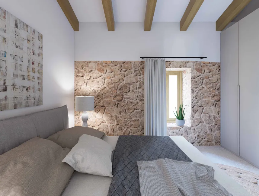 Smukt middelhavsrækkehus med pool i Pollensa, Mallorca-8