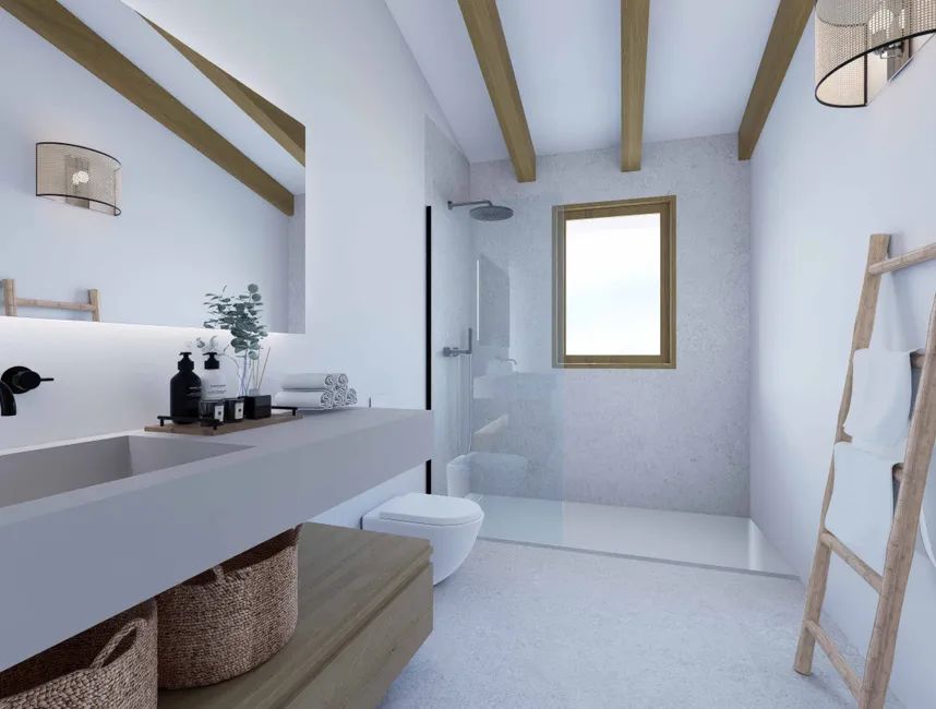 Smukt middelhavsrækkehus med pool i Pollensa, Mallorca-9