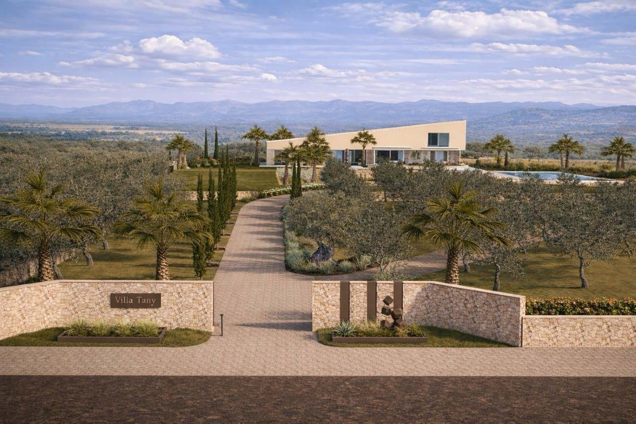 Exclusiva finca de obra nueva con vistas al mar y a la sierra de Tramuntana, Santa Margarita