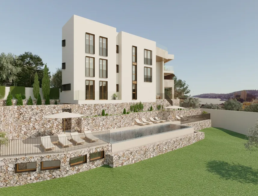 CAN ESTADÉ: NYBYGGD TAKVÅNING MED HAVSUTSIKT OCH PRIVAT TAKPOOL OCH TERRASS-17