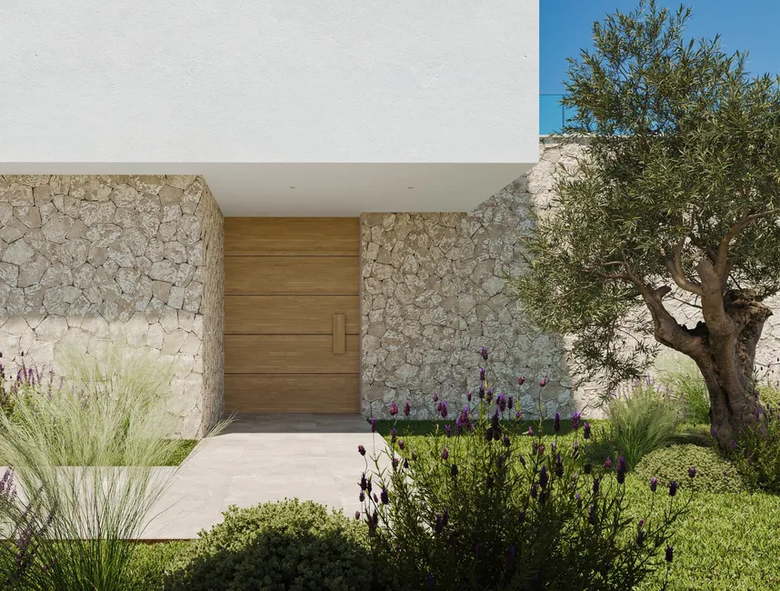 Modernas villas familiares de obra nueva con piscina privada y vistas al mar-14