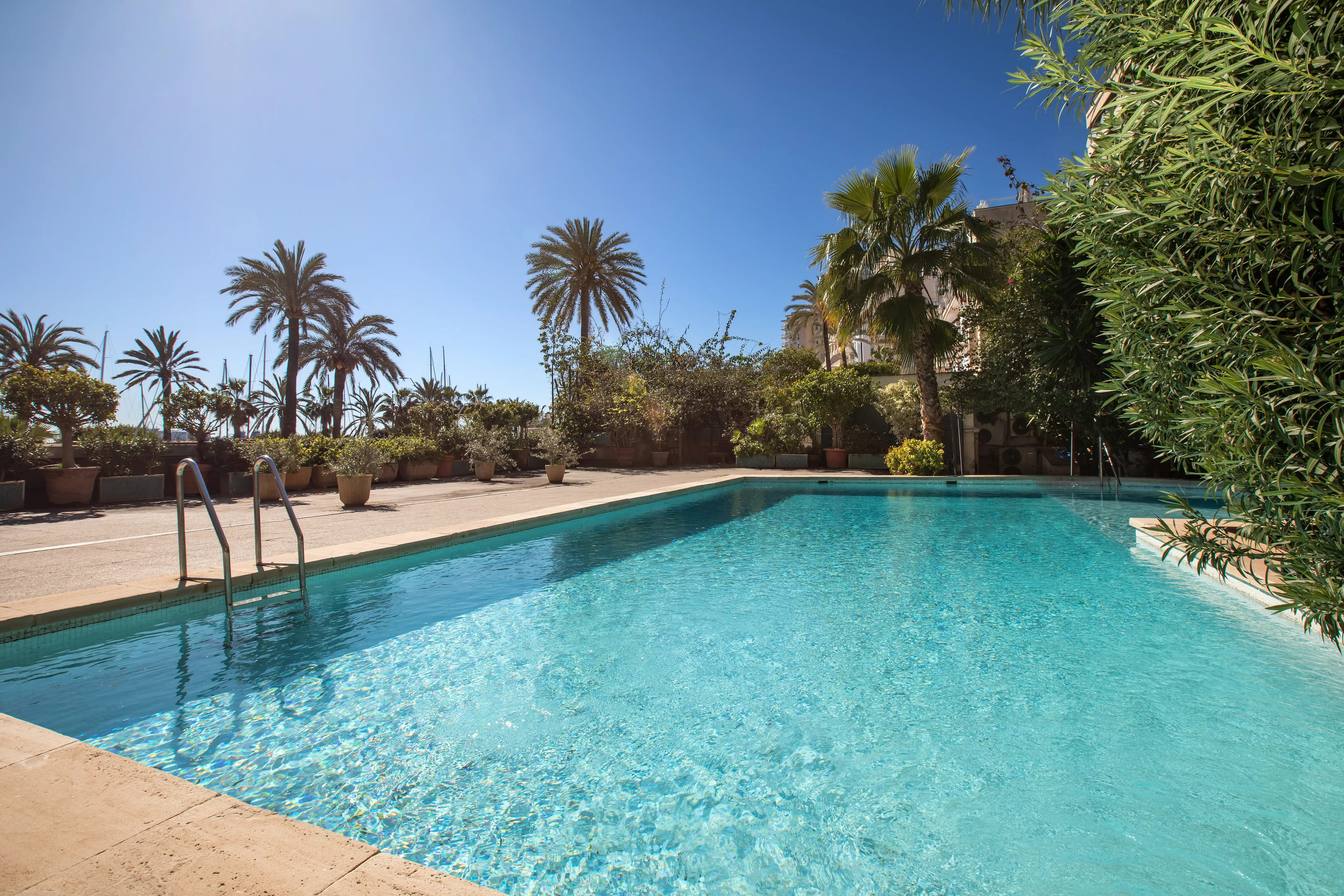Piso luminoso con terrazas y garaje en emblemático edificio-13