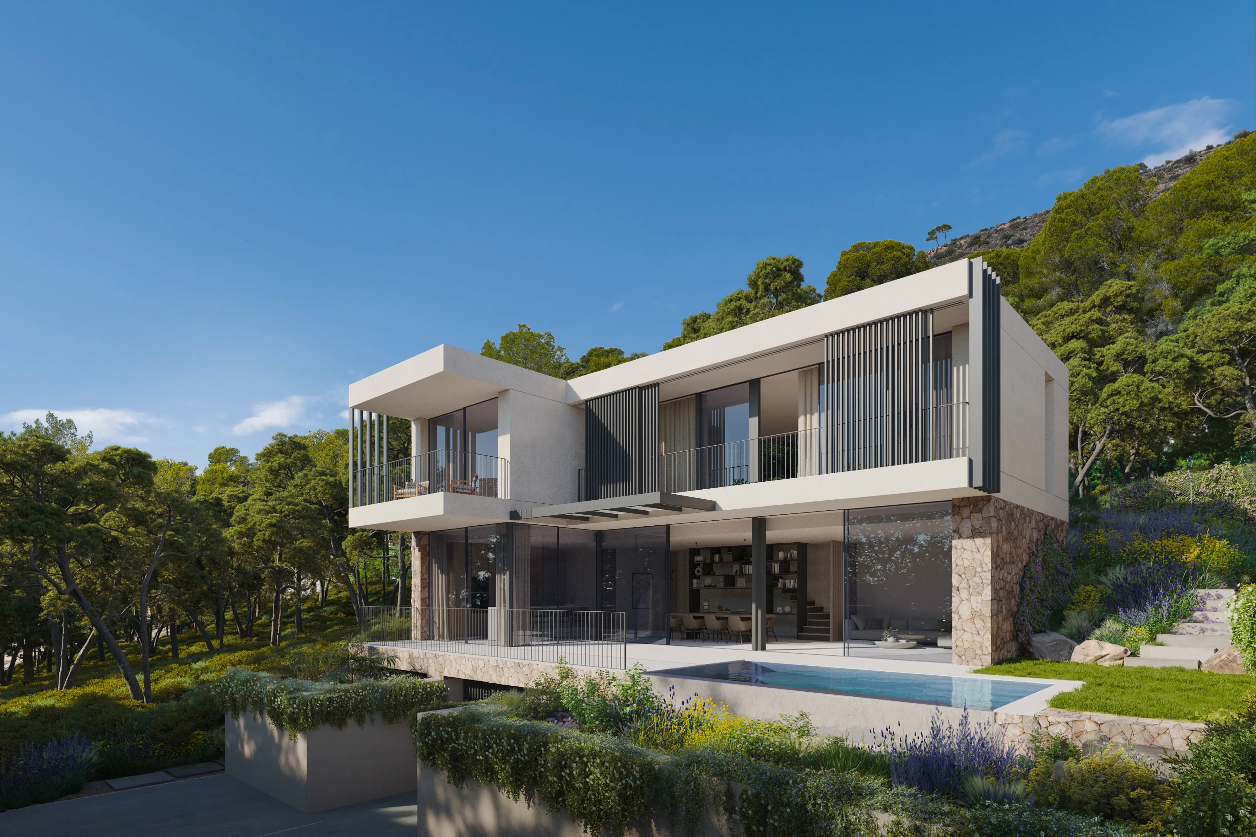 Bonavida : TOP villa neuve avec piscine entourée d'une zone verte-1