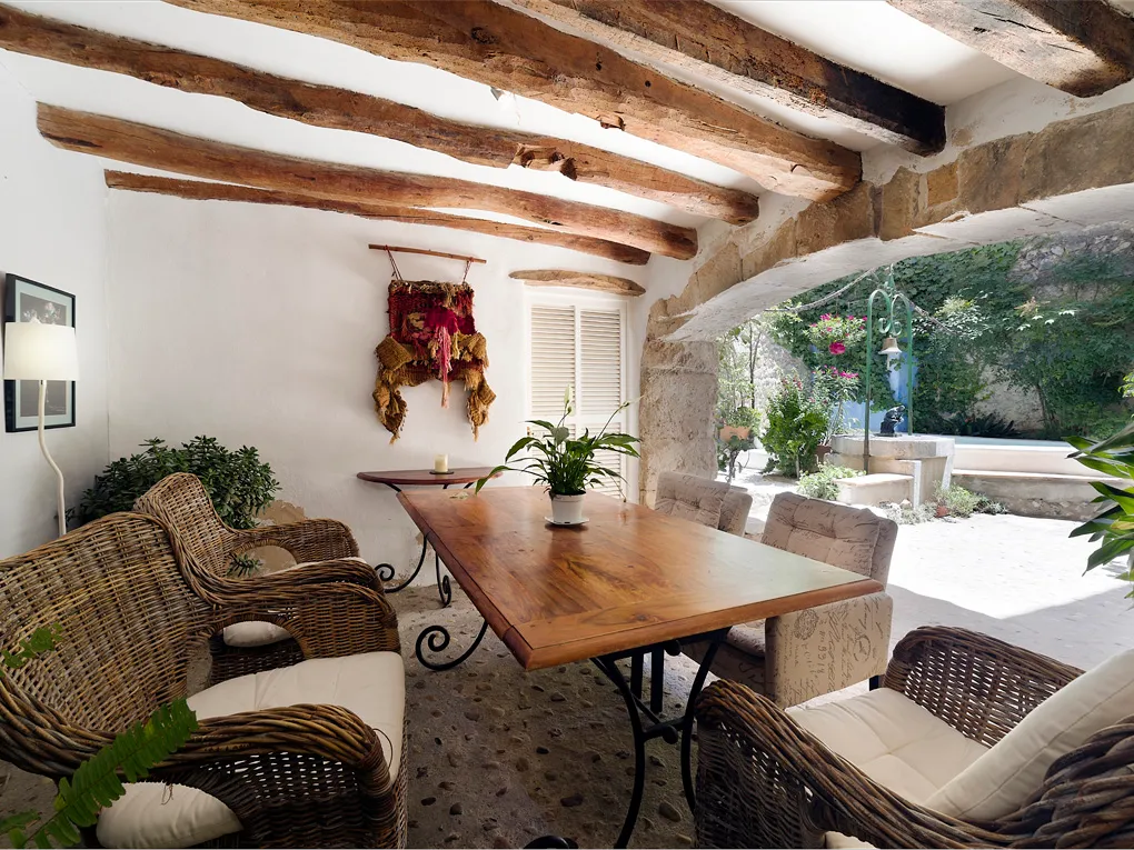 Historic townhouse with a pool and beautiful view-16