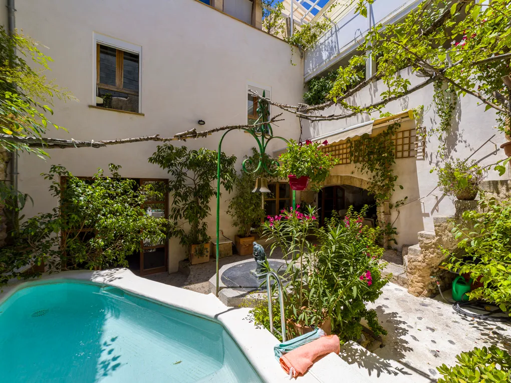 Historic townhouse with a pool and beautiful view-17