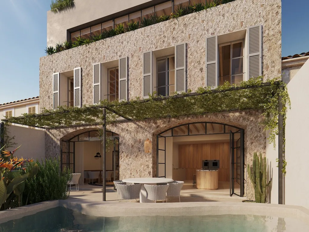 Proyecto de renovación en Artá: casa de pueblo con terraza, piscina y bodega-1