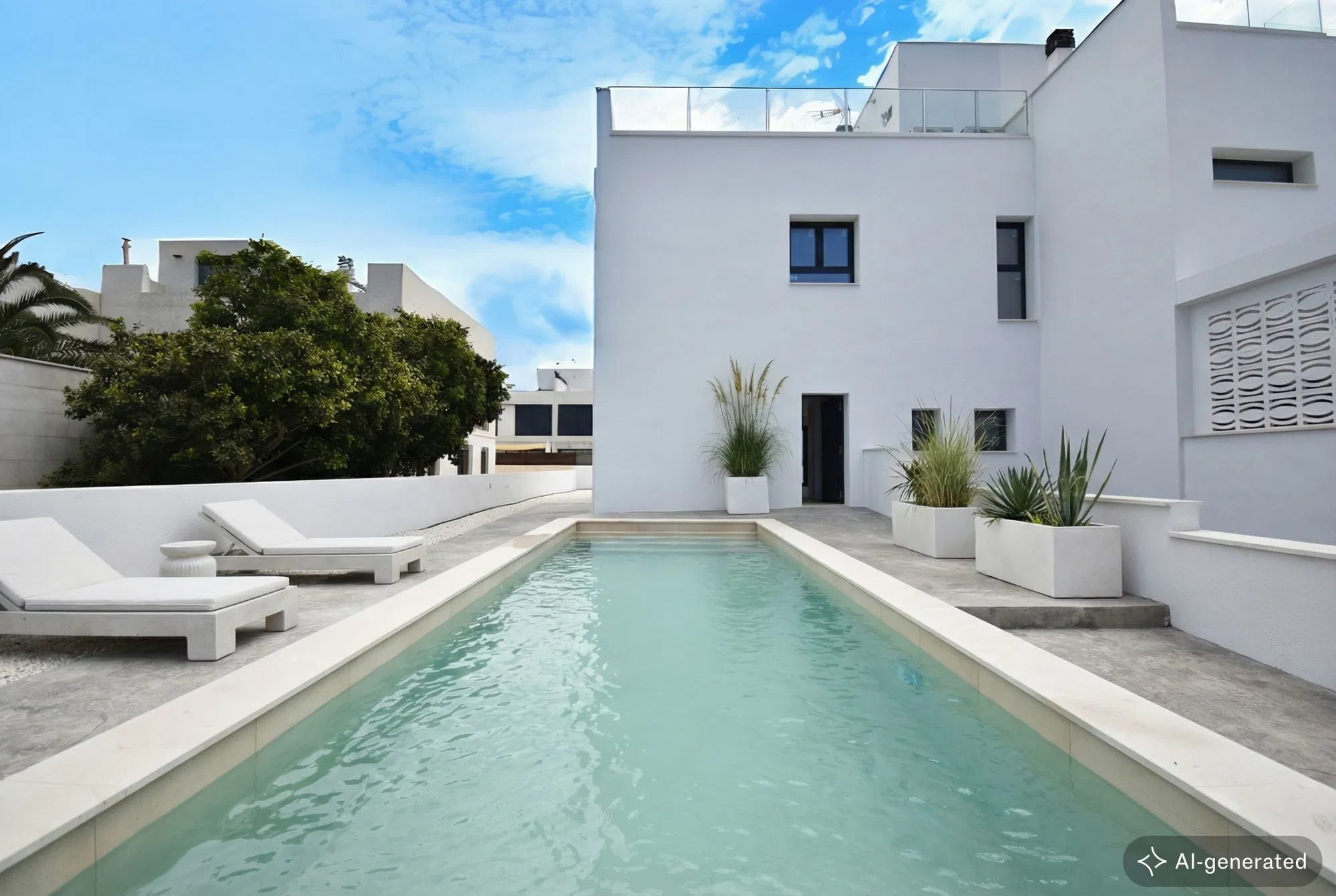 Exklusive Doppelhaushälfte mit Pool in Puig de Ros-1