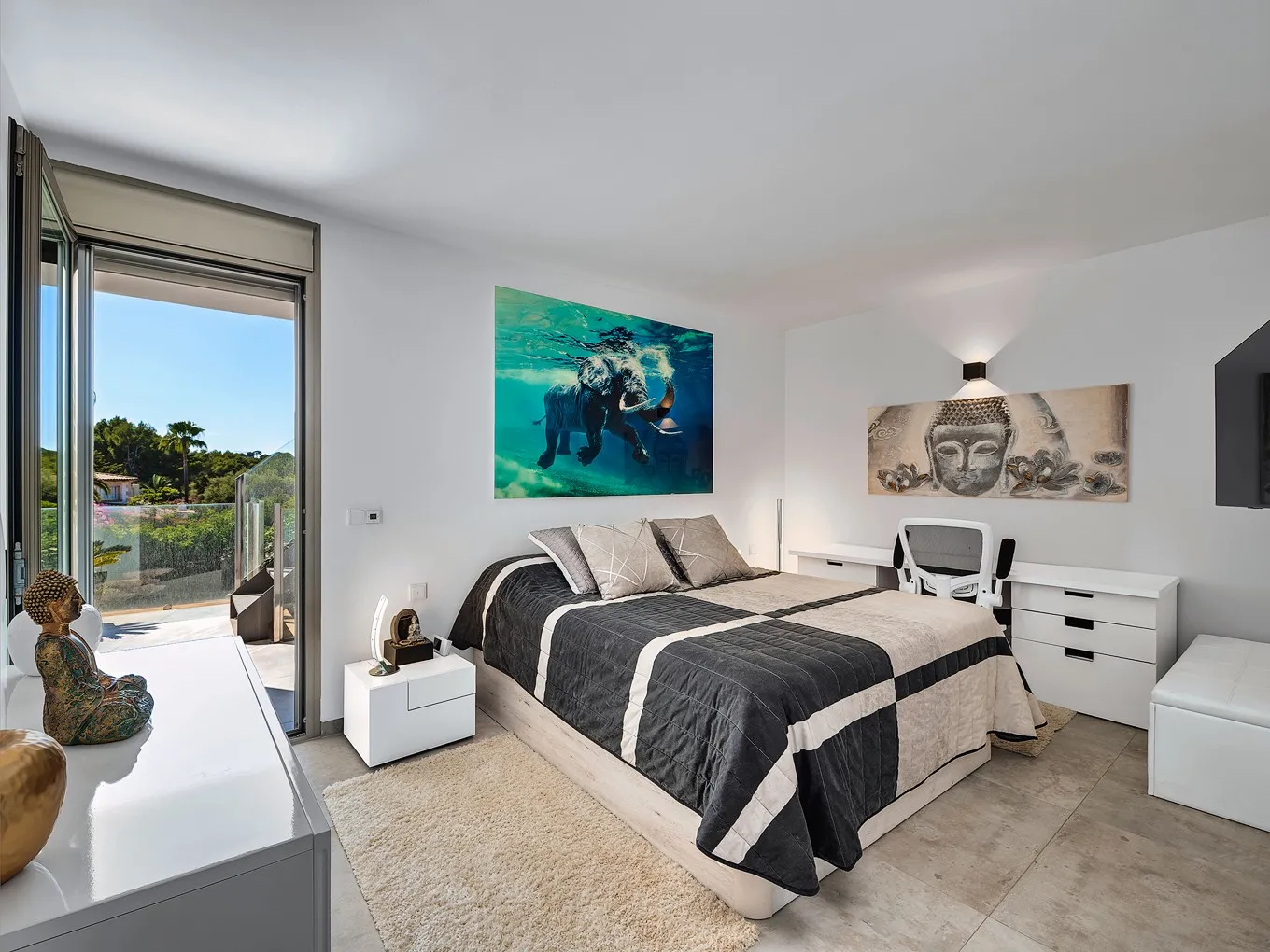 Villa familiare minimalista con privacy-16