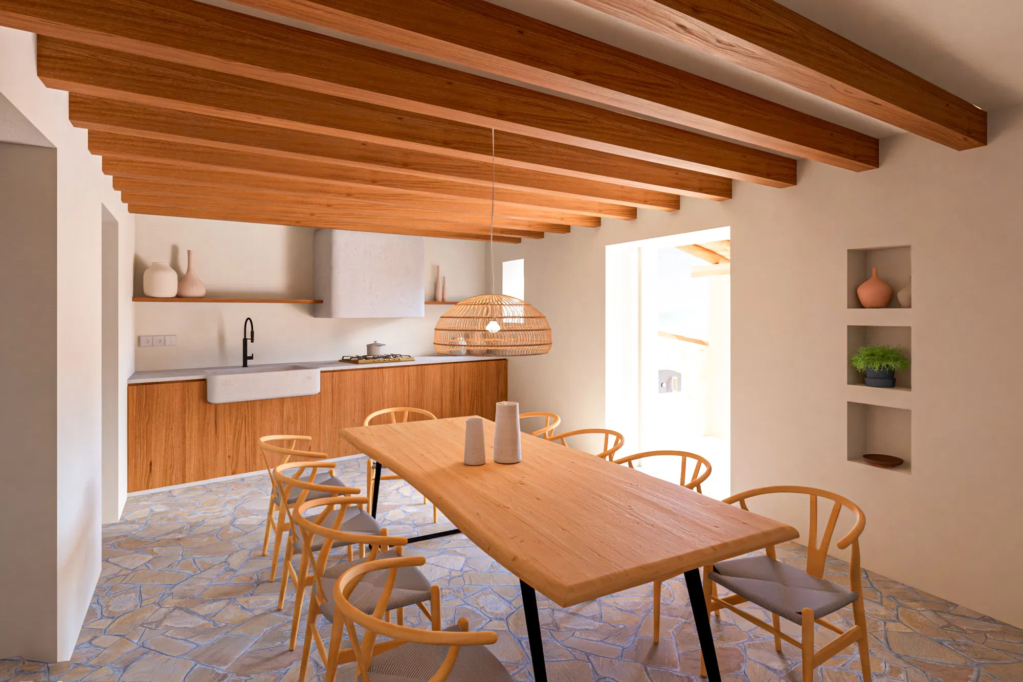 Exceptional real estate project with two residential units and panoramic views in Alaró-5