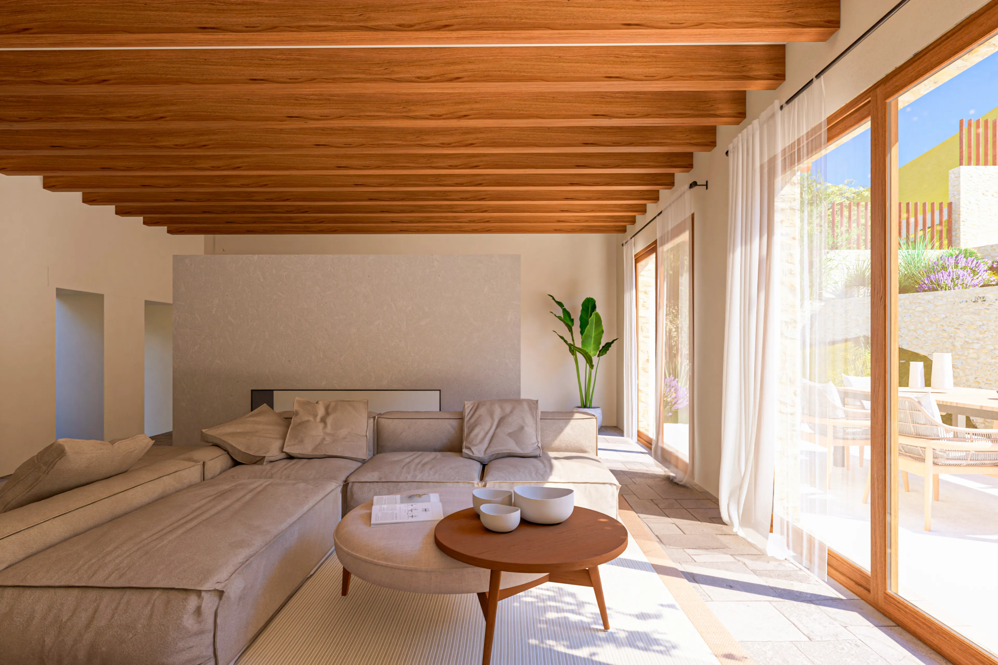 Exceptional real estate project with two residential units and panoramic views in Alaró-7