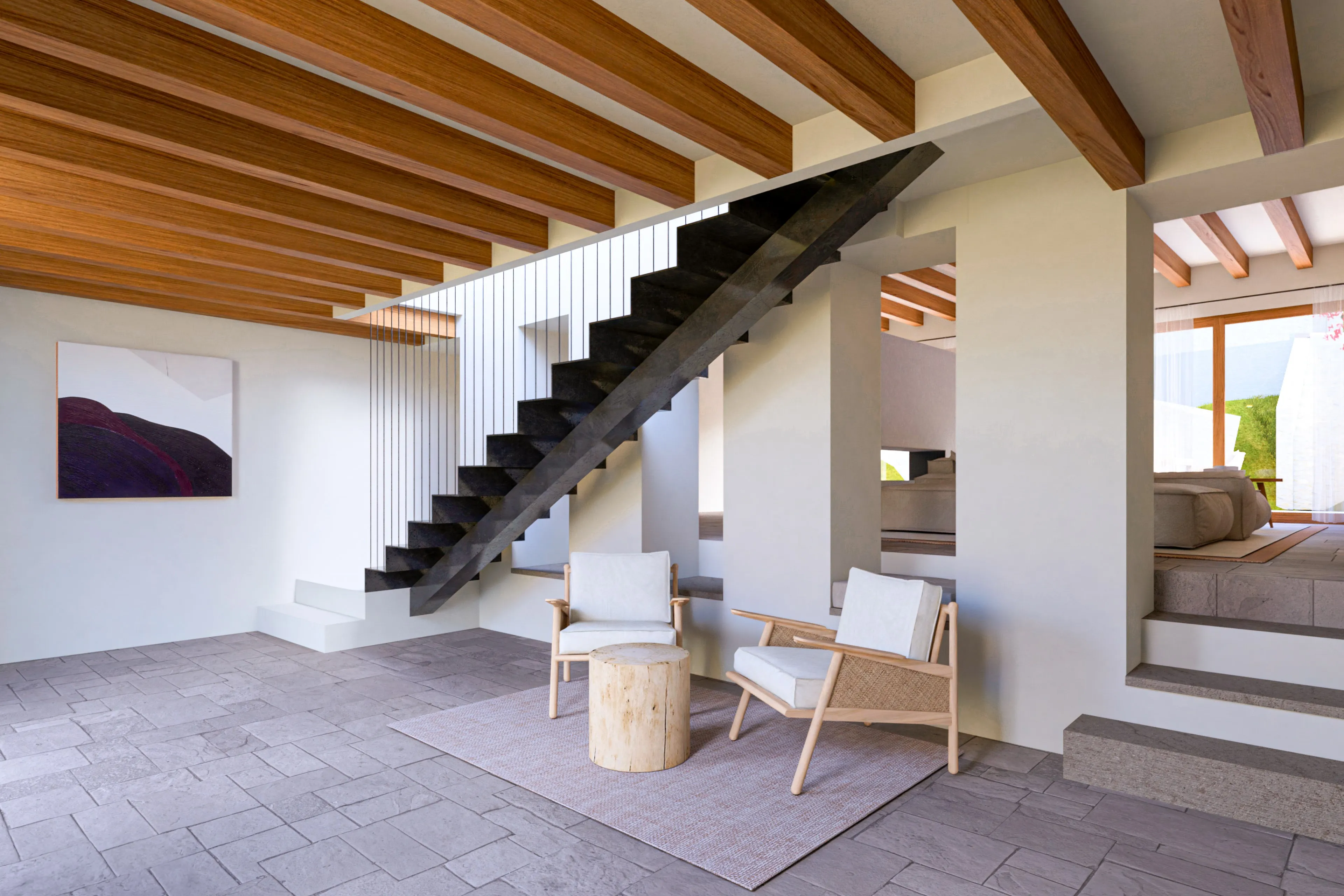 Exceptional real estate project with two residential units and panoramic views in Alaró-4