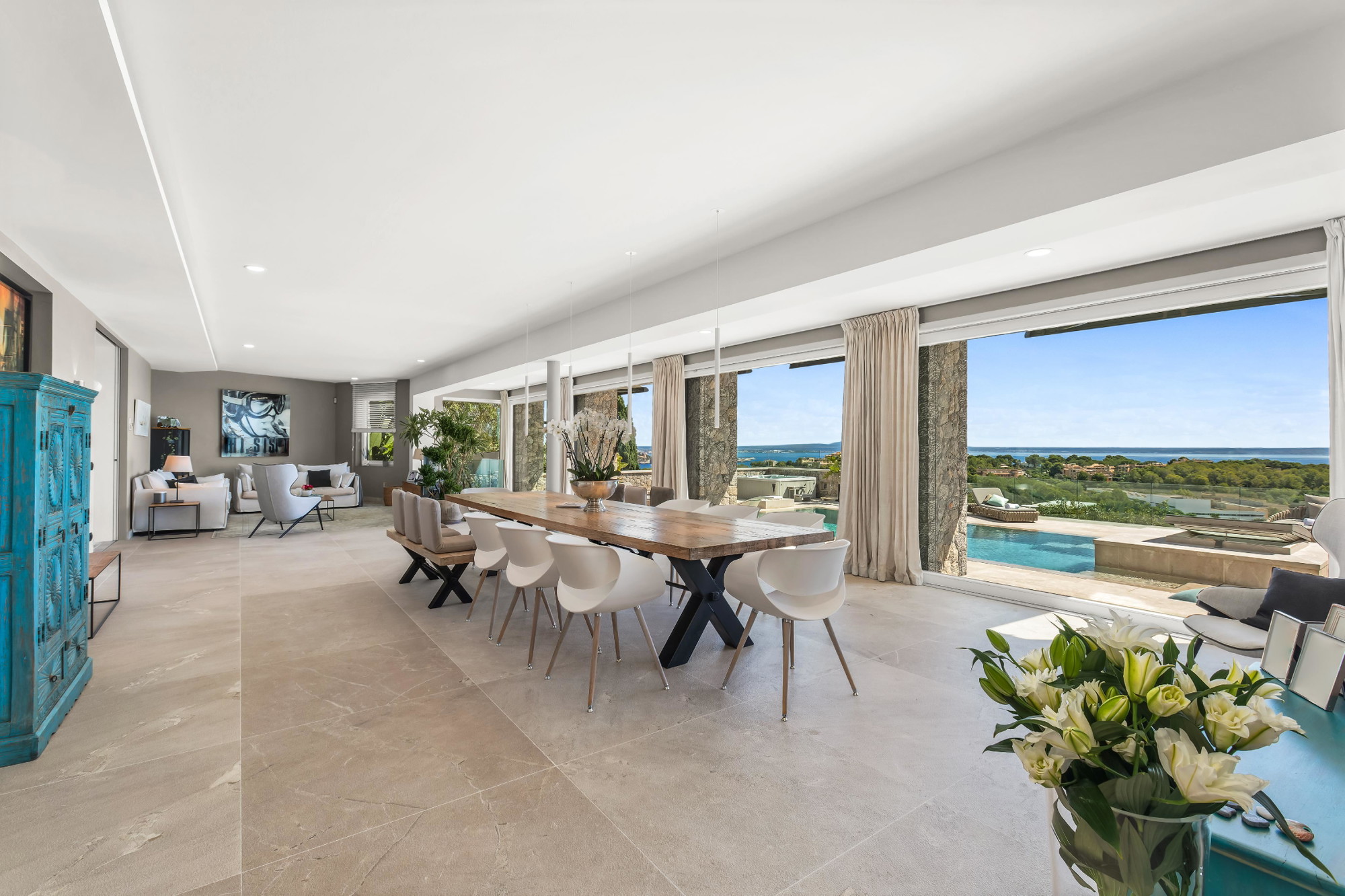 Villa with fantastic sea view in top location in Bendinat-9