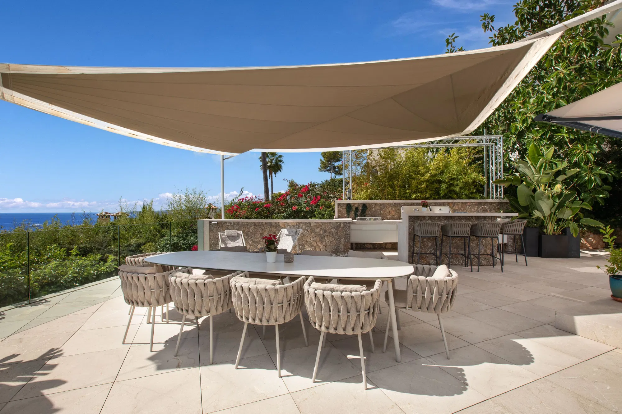 Villa con fantastica vista sul mare in posizione privilegiata a Bendinat-6