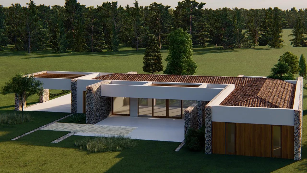 Działka z pozwoleniem na budowę i atrakcyjnym projektem-4