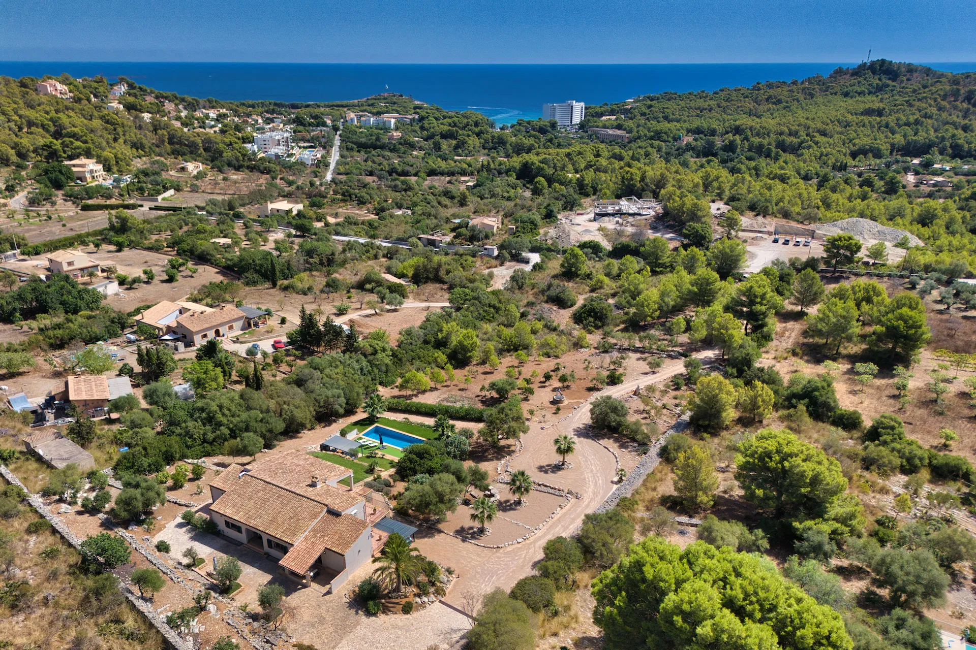 Mediterranean finca with sea view-3