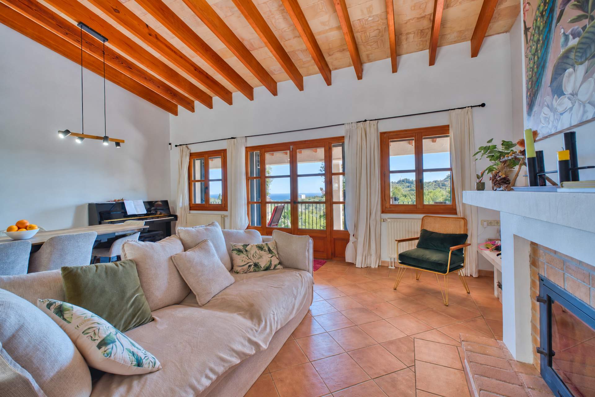 Mediterranean finca with sea view-7