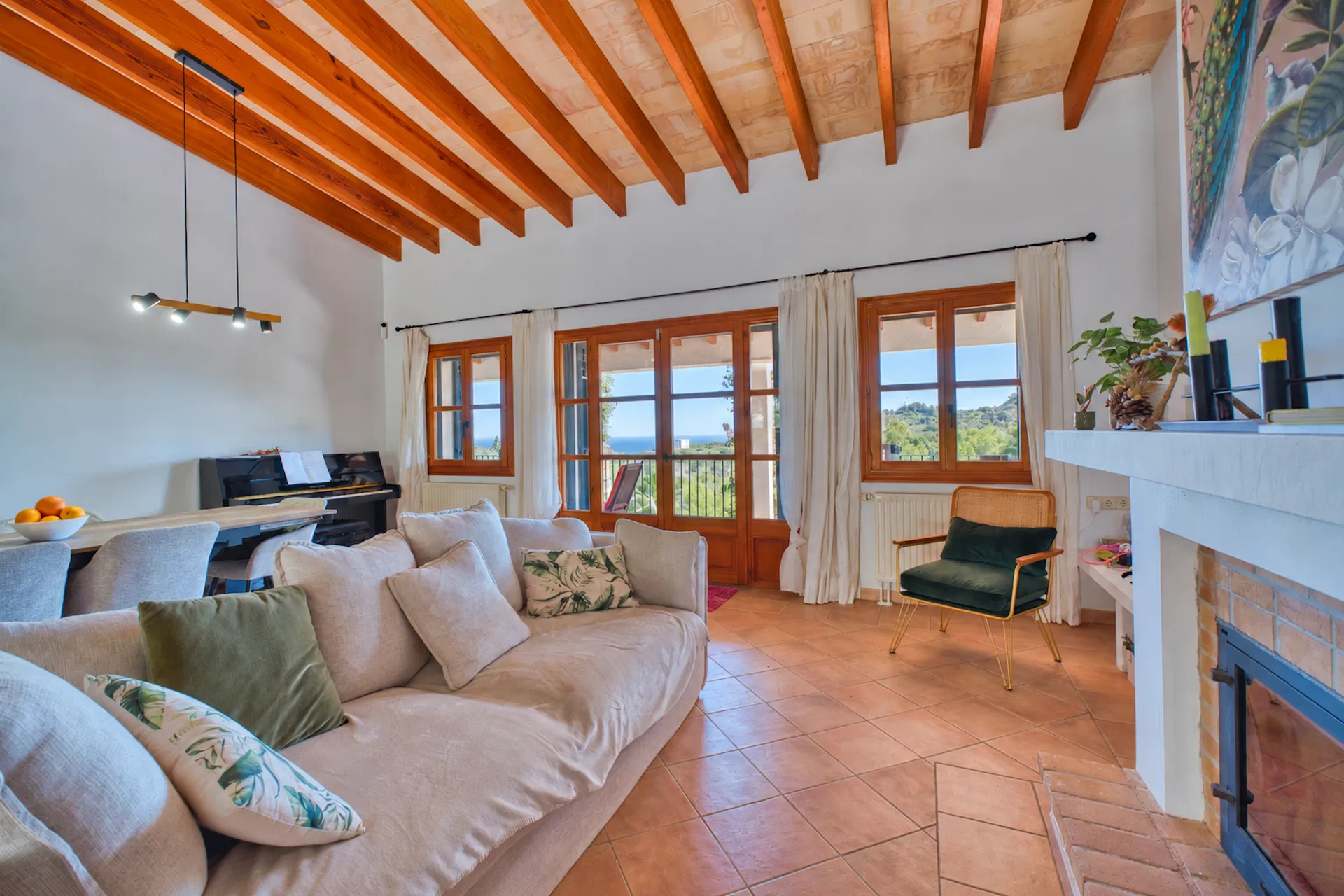 Mediterranean finca with sea view-7