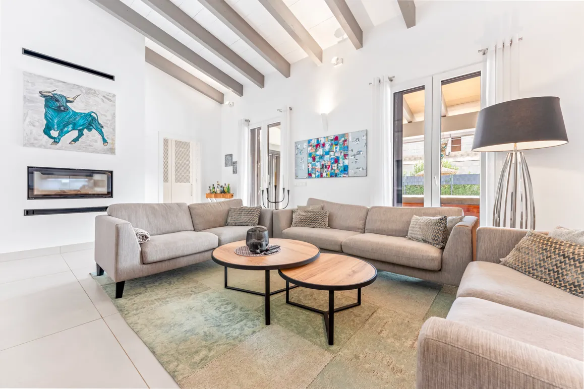 Modernt fristående hus med uppvärmd pool i ett lugnt läge i Font de Sa Cala-4