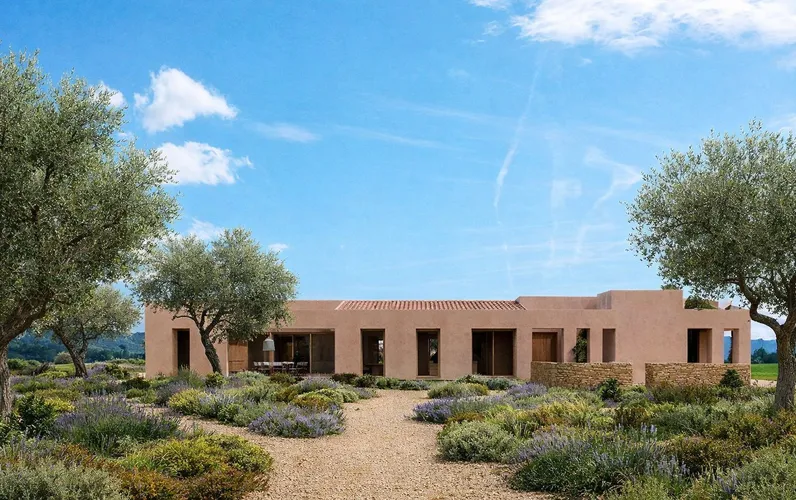 Byggegrund med indsendt projekt i Moscari