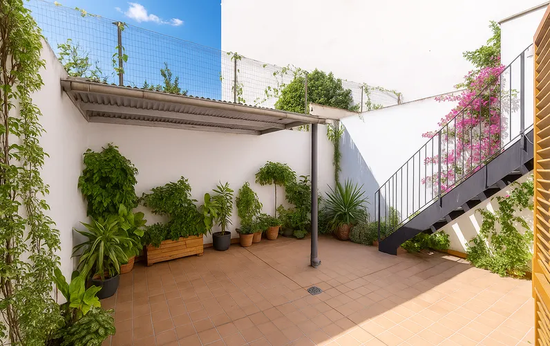 Rijtjeshuis met terras in Ciudad Jardín, Palma