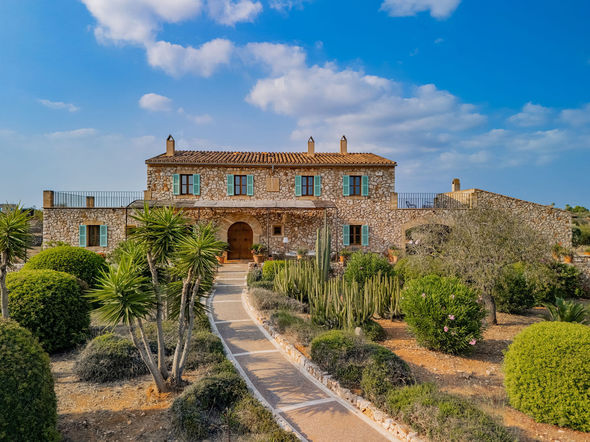 Charming natural stone finca with Mediterranean garden-11