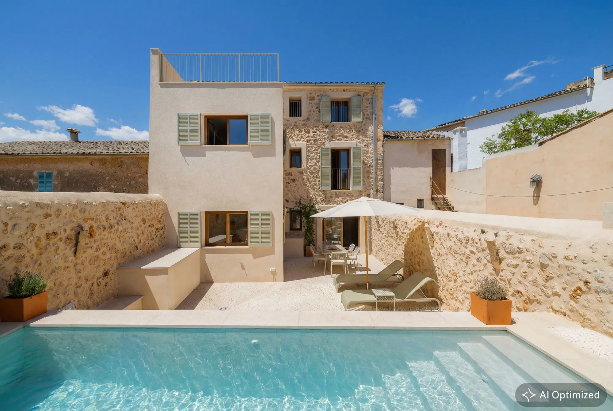 Preciosa casa de pueblo reformada con piscina-14