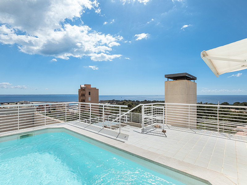 Unik penthouse med havudsigt i Bonanova-13