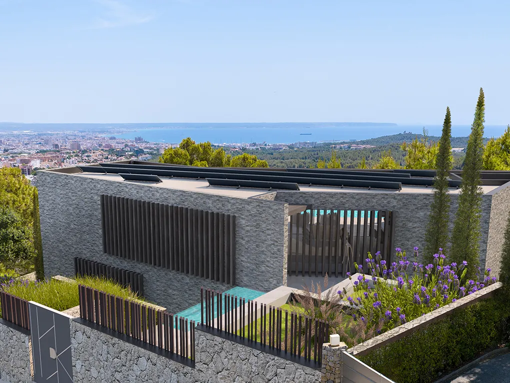 Eccezionale villa con vista mare in costruzione a Son Vida, Palma di Maiorca-2