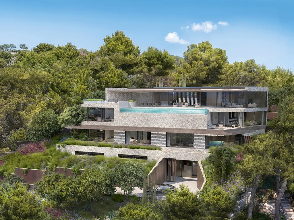 Eccezionale villa con vista mare in costruzione a Son Vida, Palma di Maiorca-3