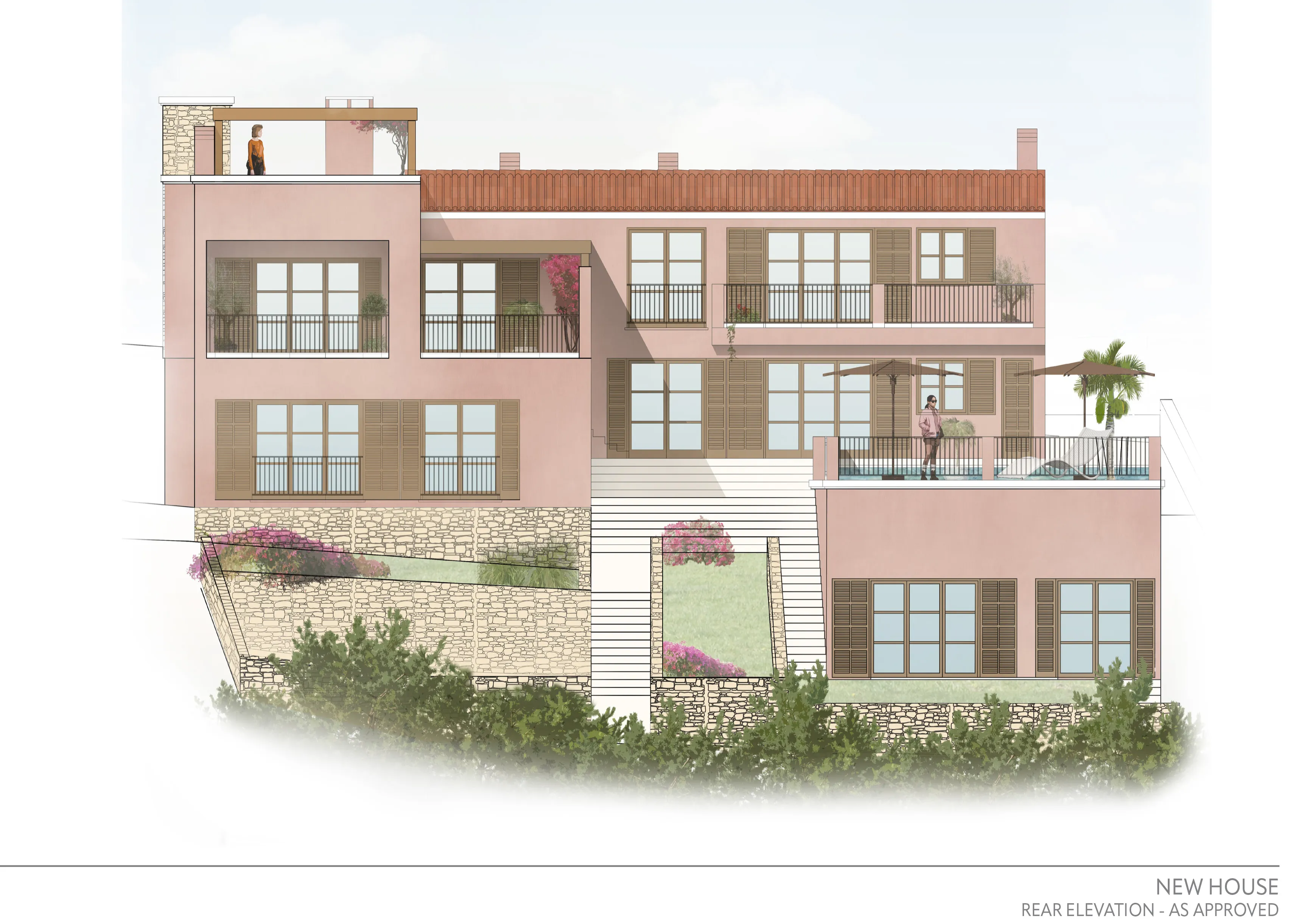 Villa - harbour views and approved new house project-30