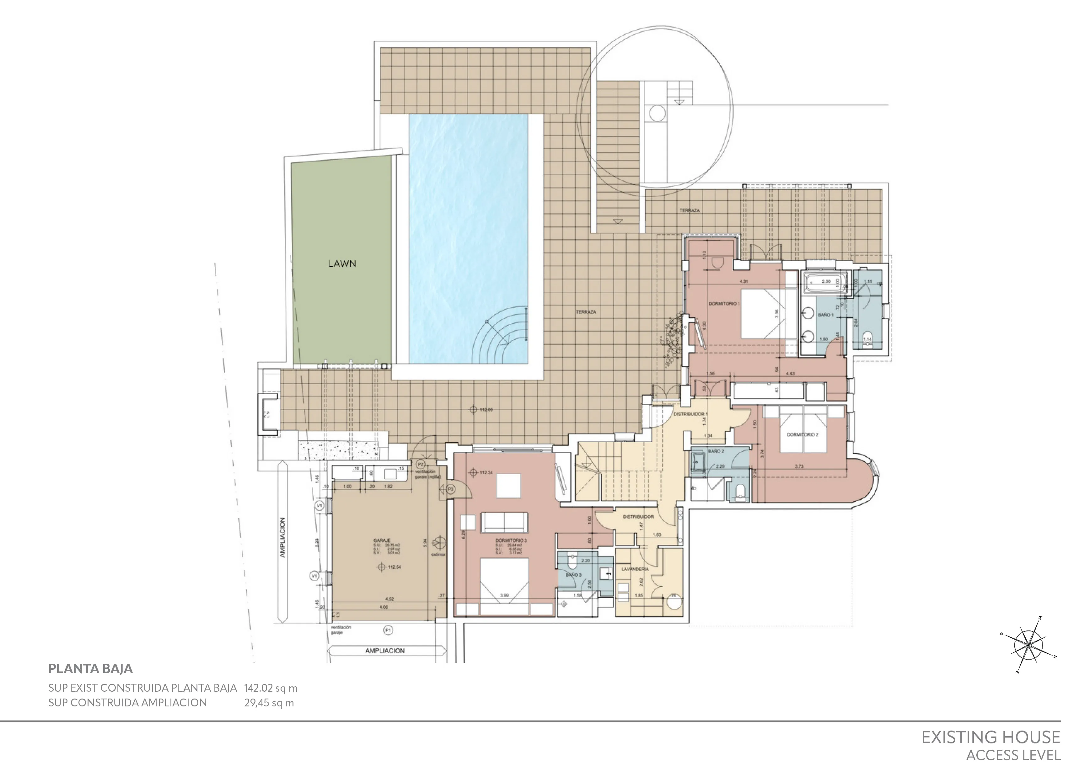 Villa med utsikt över hamnen och godkänt nybyggnadsprojekt-37
