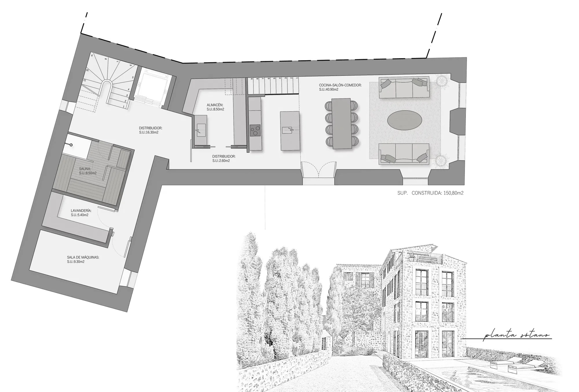 Casa antigua para reformar con proyecto, listo para construir-9