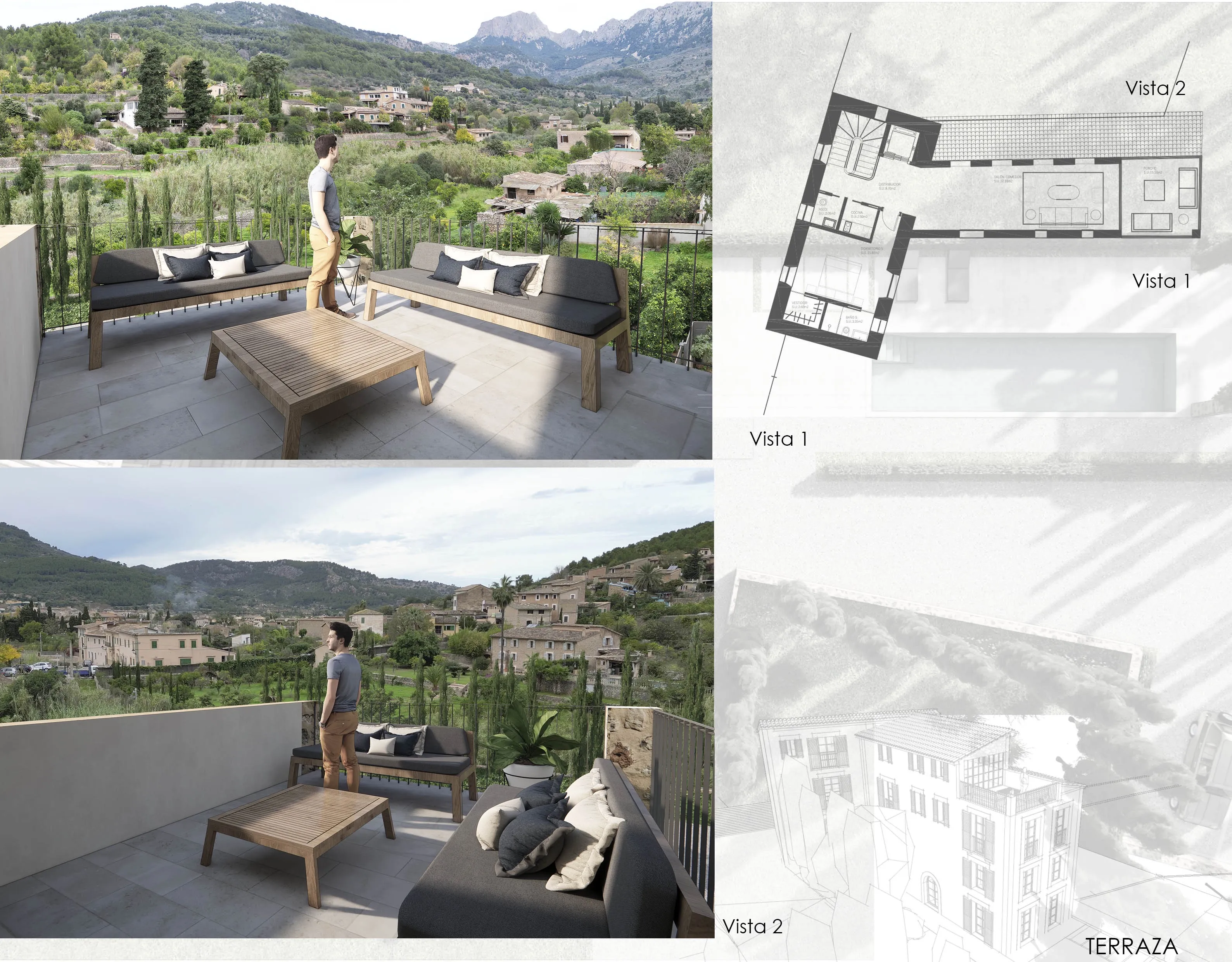 Vecchia casa da ristrutturare con progetto, pronta da costruire-13