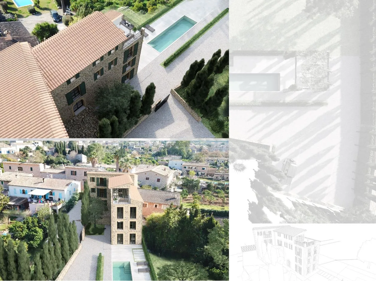 Vecchia casa da ristrutturare con progetto, pronta da costruire-3