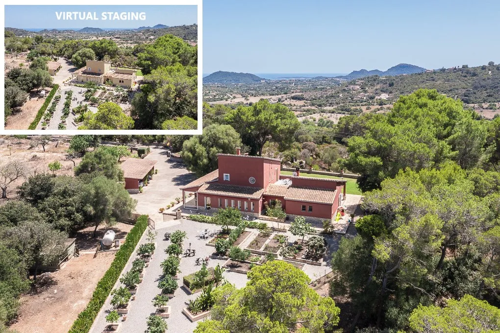 Casa de campo con establos y vistas al mar-14