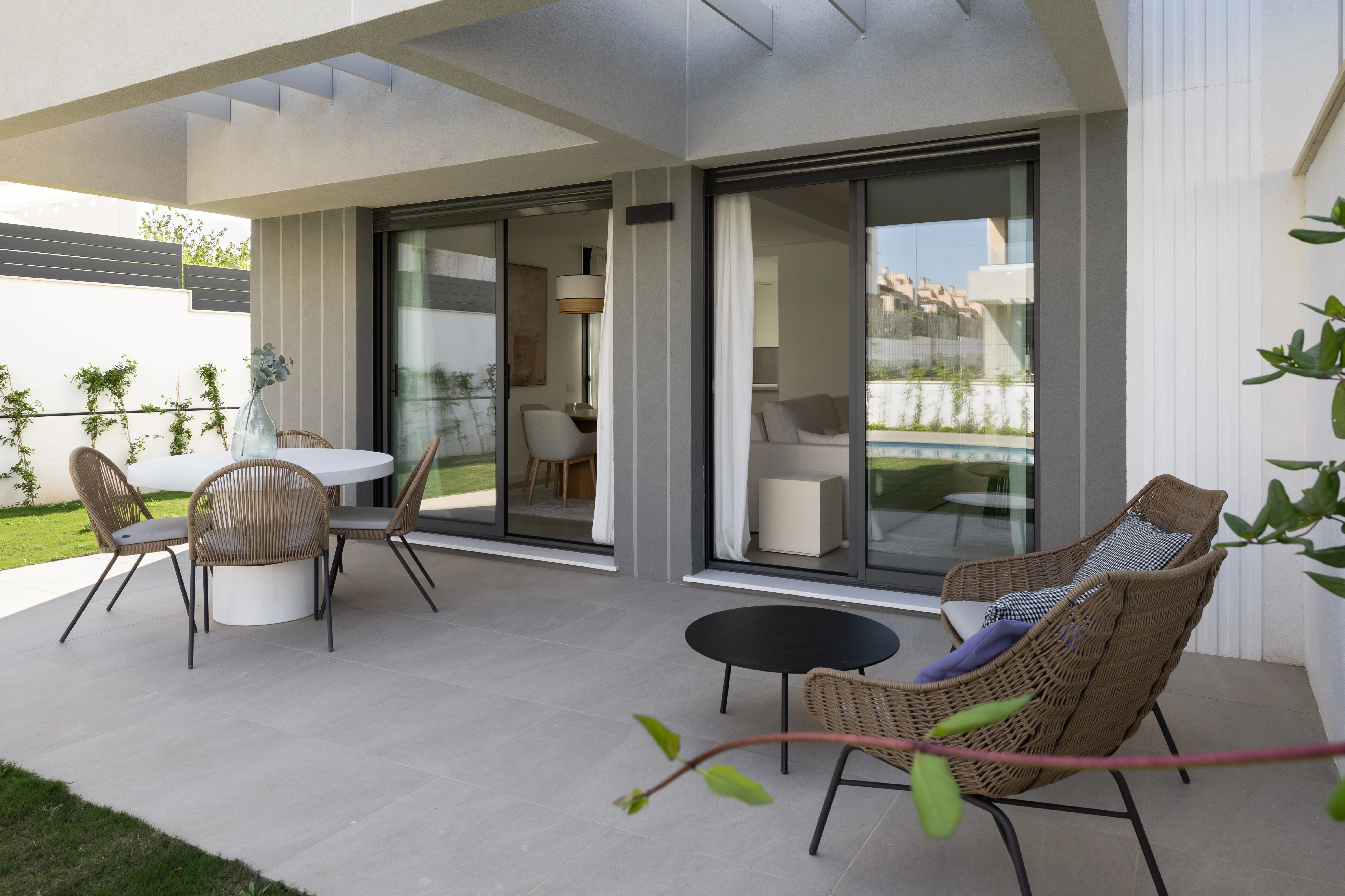 New built semi detached house with pool in Puig de Ros-2