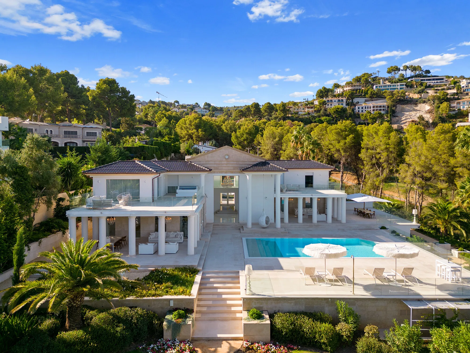 Neoclassic designer villa with sea views in Son Vida-1