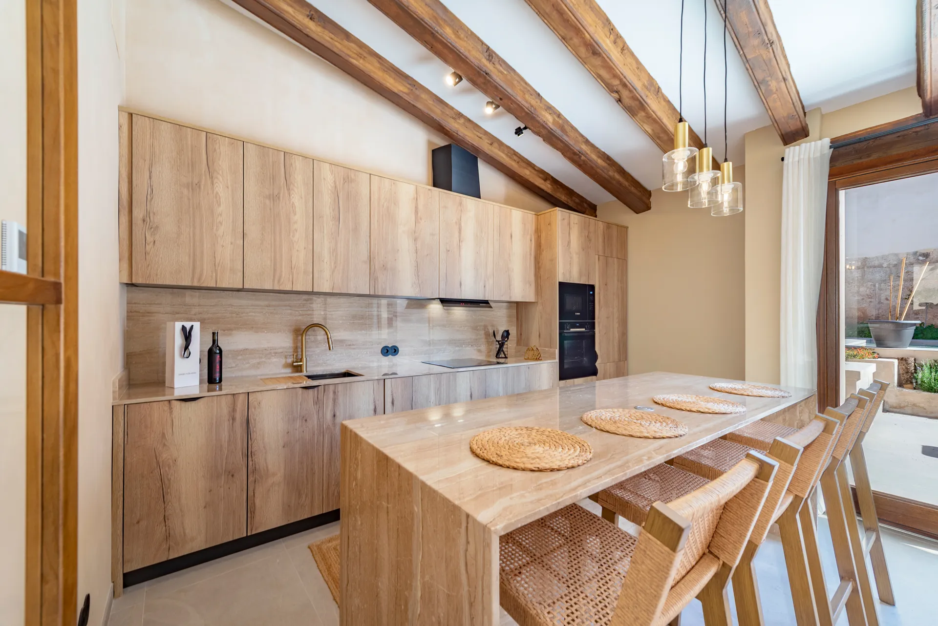 Gorgeous, modern townhouse in Muro with private courtyard and pool-11