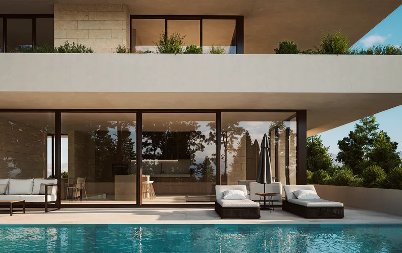 Proyectos de construcción innovadores para 2 villas en una tranquila zona residencial cerca de Pollença