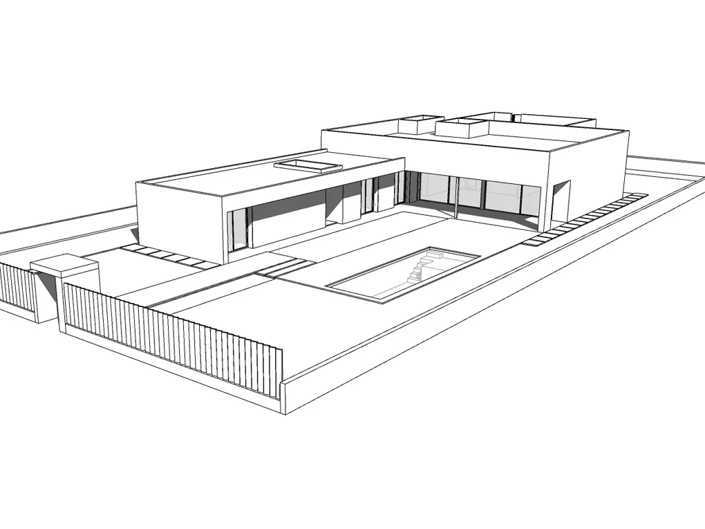 Plot with building project close to the sea-2