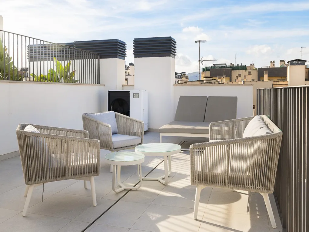 Modern penthouse - dakterras met gemeenschappelijk zwembad-15