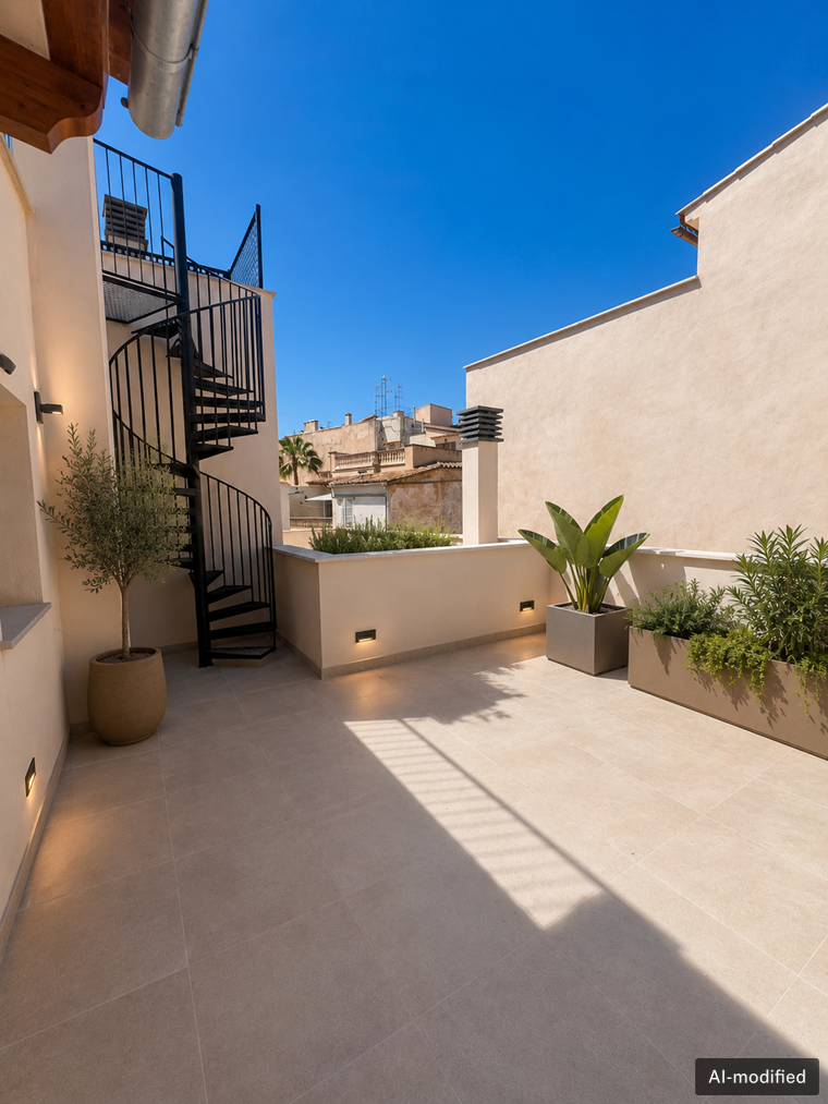Exclusive first-occupancy penthouse with private roof terrace, elevator and pool in Calatrava-5