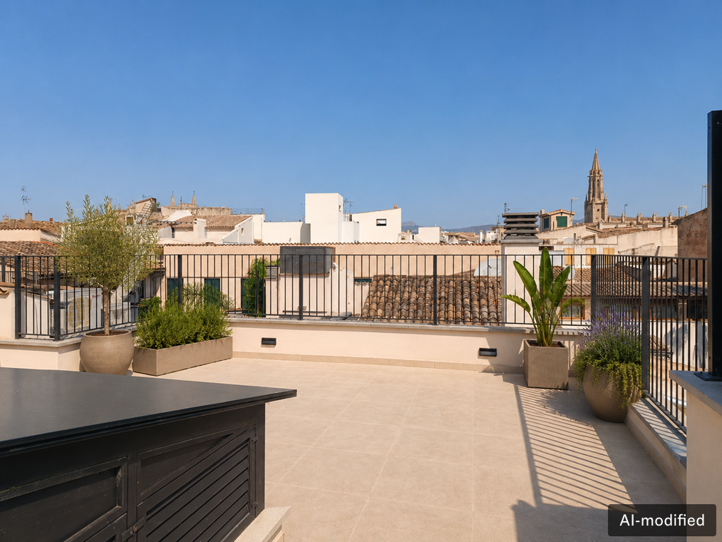 Exclusive first-occupancy penthouse with private roof terrace, elevator and pool in Calatrava-6