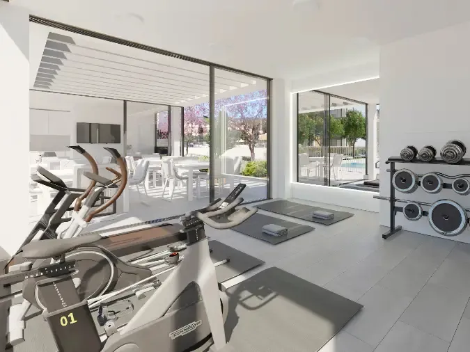 Apartament amb jardí en un modern complex d'obra nova amb gran piscina comunitària-20