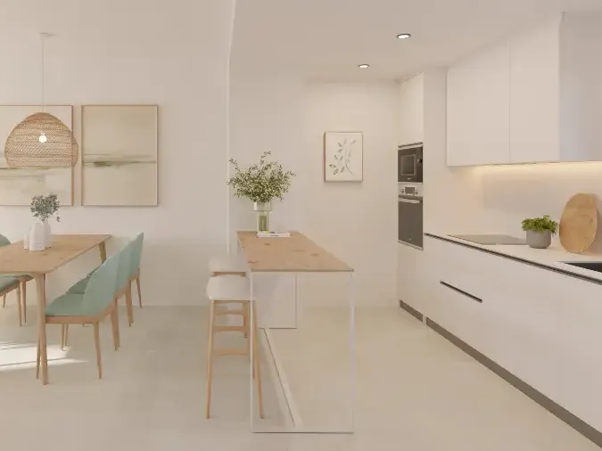 Apartament amb jardí en un modern complex d'obra nova amb gran piscina comunitària-4
