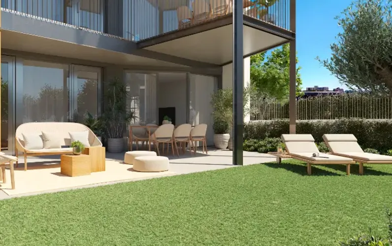 Gartenwohnung in moderner Neubauanlage mit großem Gemeinschaftspool