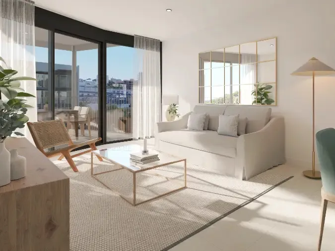 Havelejlighed i et moderne nybygget kompleks med en stor fælles pool-7