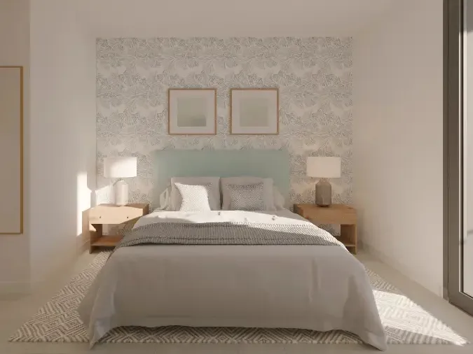 Havelejlighed i et moderne nybygget kompleks med en stor fælles pool-9